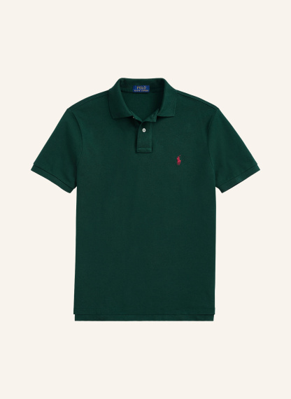 POLO RALPH LAUREN Piqué-Poloshirt Custom Slim Fit – DUNKELGRÜN