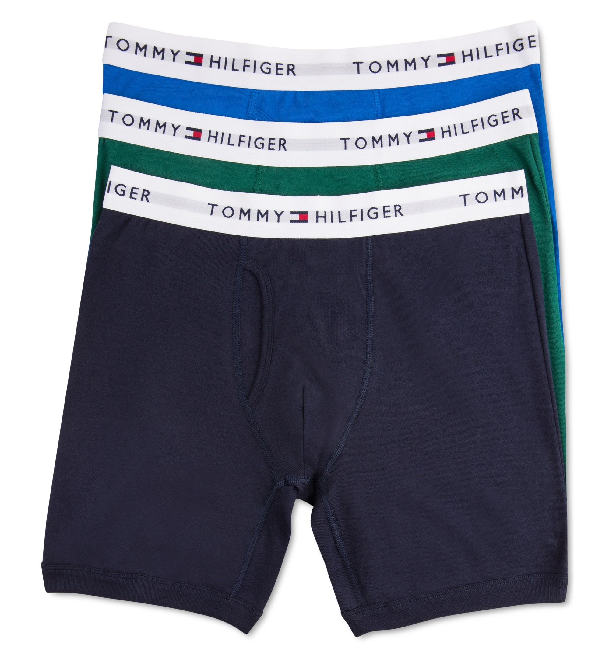 Tommy Hilfiger Men's Classic Cotton Boxer Briefs, 3-Pack - Vibrant Royal