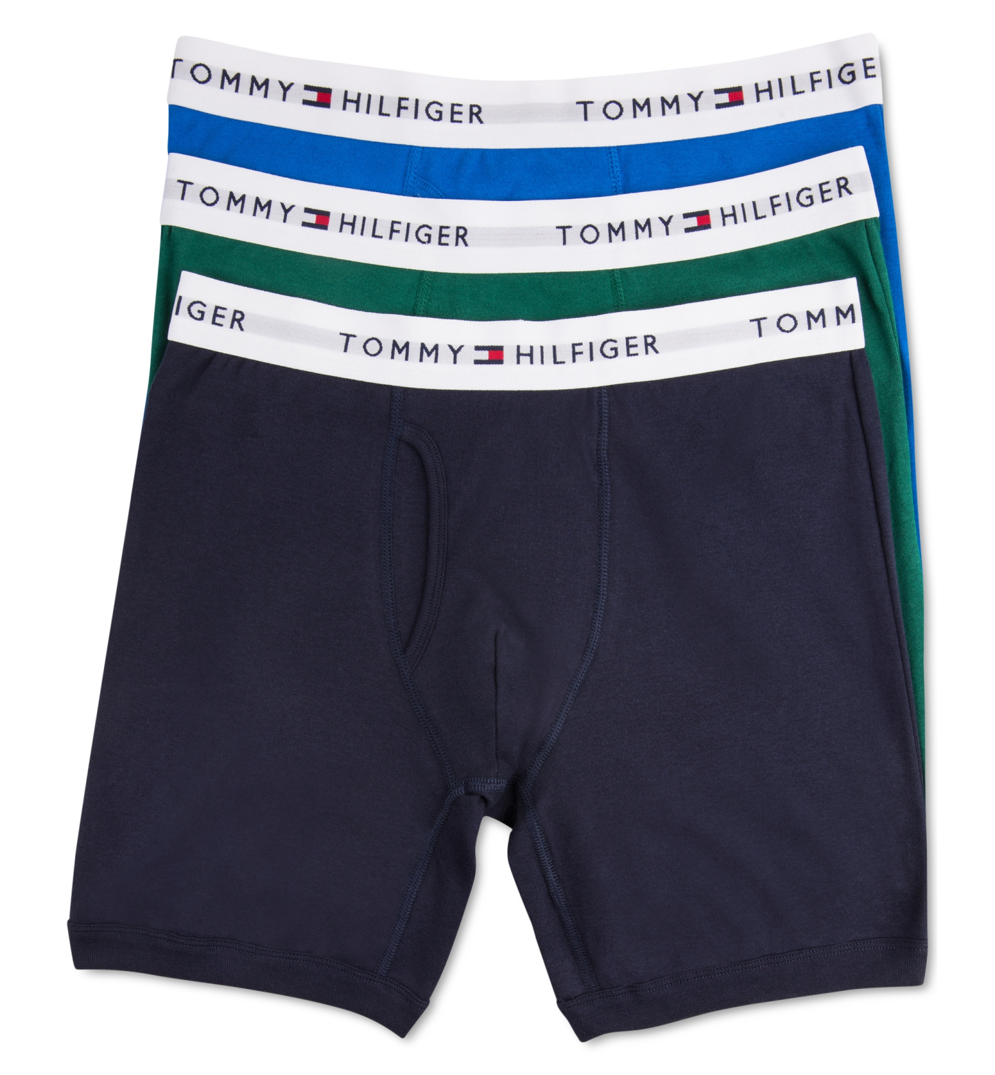 Tommy Hilfiger Men's Classic Cotton Boxer Briefs, 3-Pack - Vibrant Royal