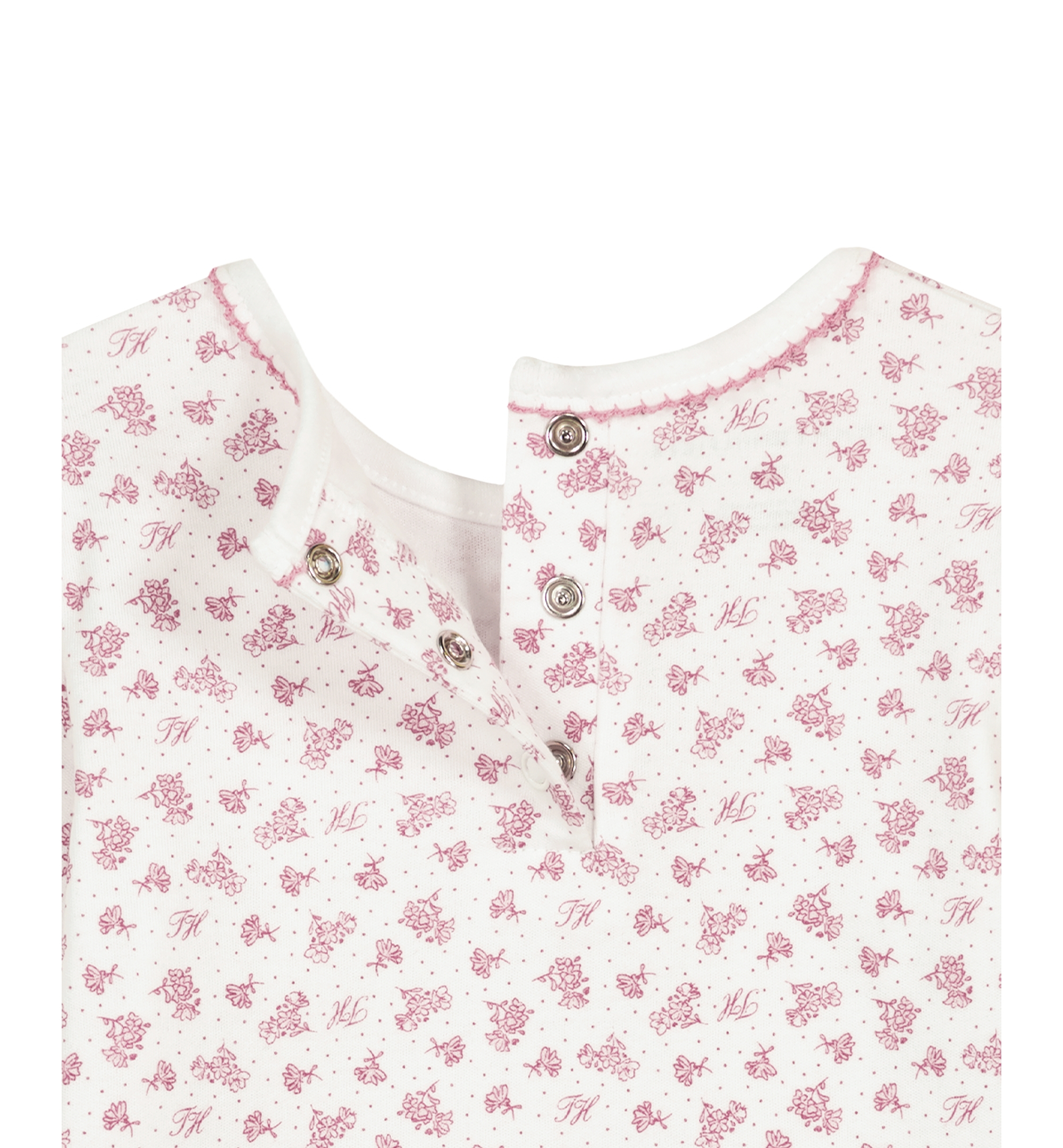 Tommy Hilfiger Baby Girls' Long-Sleeve Bodysuit and Jumper, 2-Piece Set - Malaga/White print