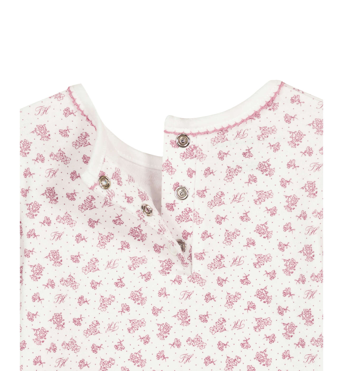 Tommy Hilfiger Baby Girls' Long-Sleeve Bodysuit and Jumper, 2-Piece Set - Malaga/White print