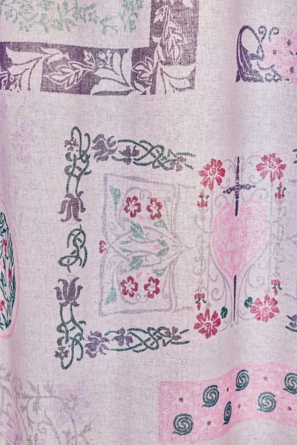 Aurelia Floral Patterned Shower Curtain - Icy Lavender