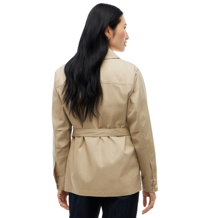 Tommy Hilfiger Women's Collared Utility Field Jacket - Beige