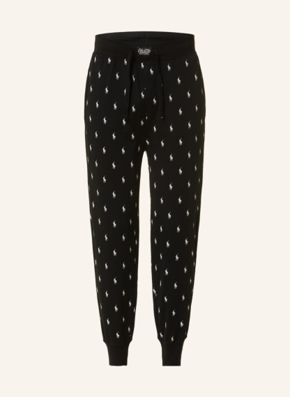 POLO RALPH LAUREN Lounge-Hose – SCHWARZ / WEISS