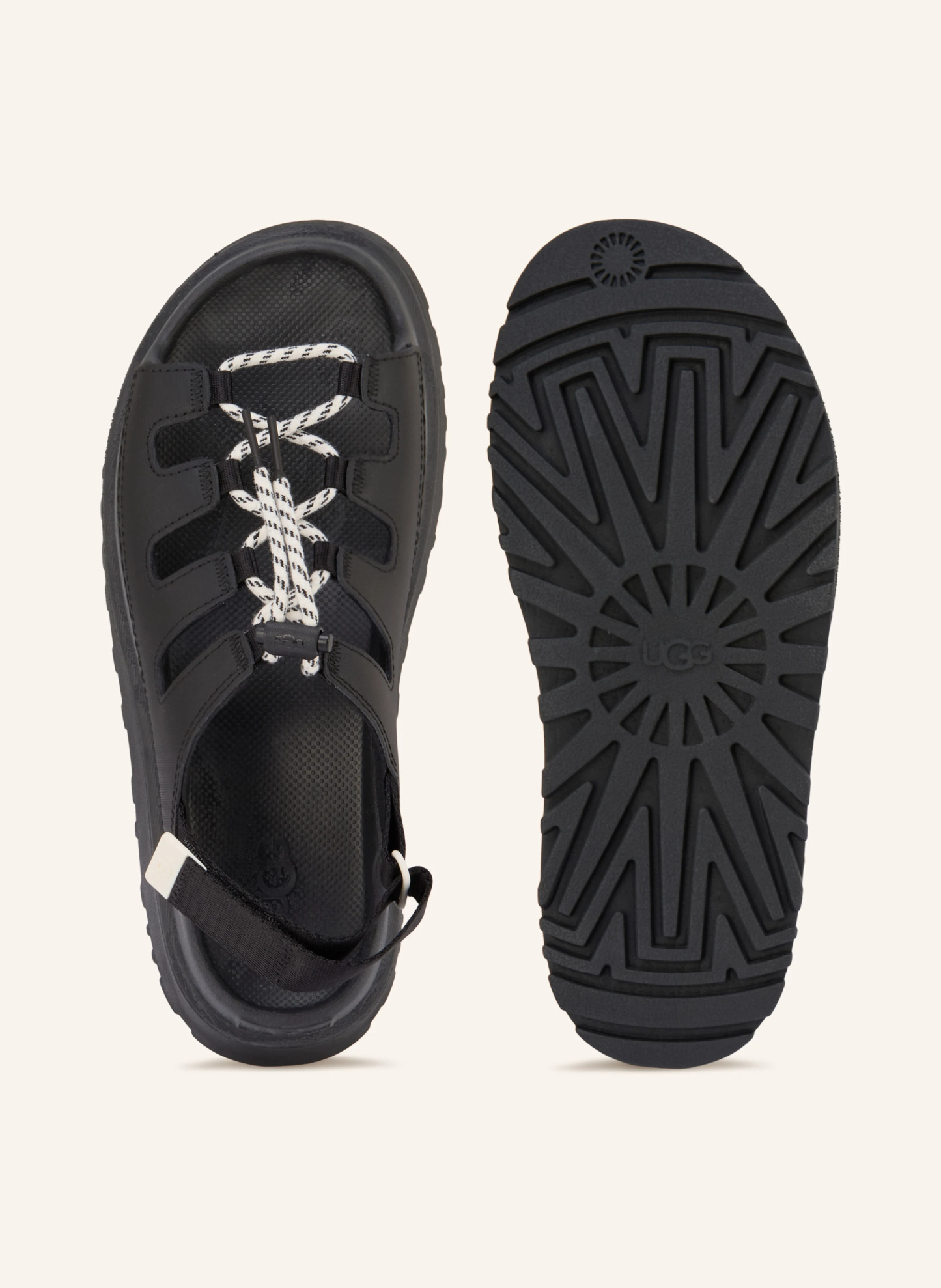 UGG Plateau-Sandalen GOLDENGLOW TOGGLE – SCHWARZ