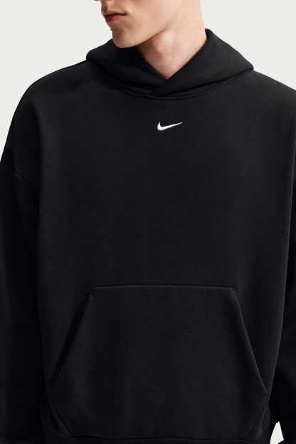 Nike Solo Fleece Hoodie Sweatshirt - Black/Sail