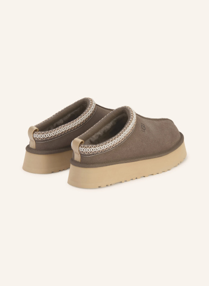 UGG Plateau-Pantoletten TAZZ – TAUPE / BEIGE / WEISS