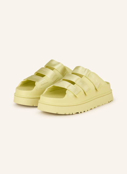 UGG Plateau-Pantoletten GOLDENGLOW – HELLGELB