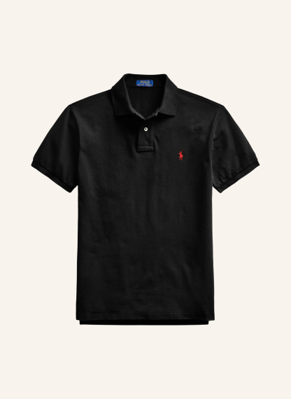 POLO RALPH LAUREN Piqué-Poloshirt Slim Fit – SCHWARZ