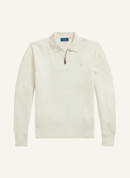 POLO RALPH LAUREN Strick-Poloshirt – CREME