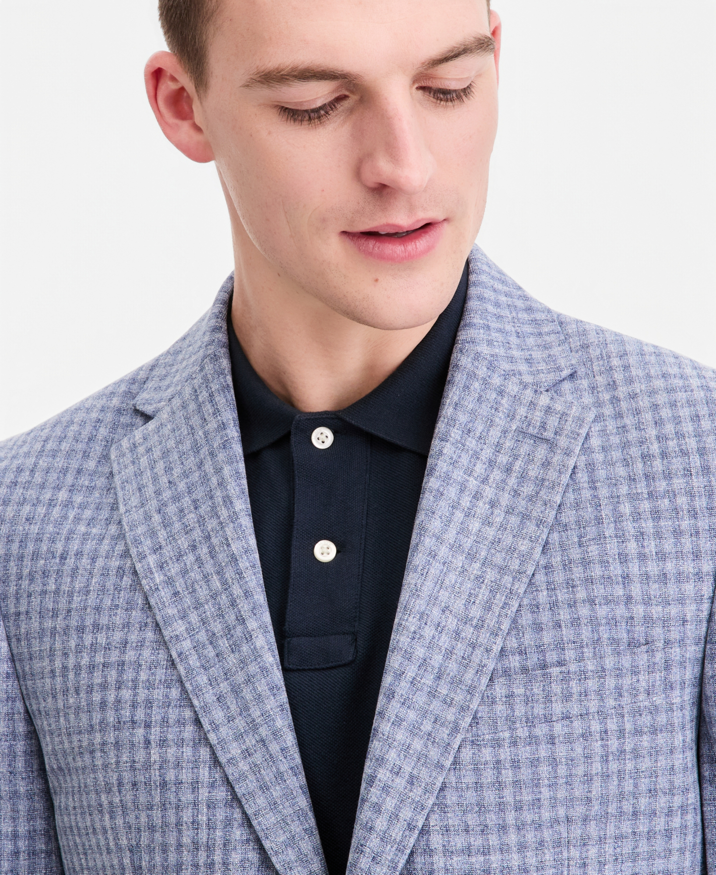 Tommy Hilfiger Men's Modern-Fit Patterned Blazer - Light Blue Pattern