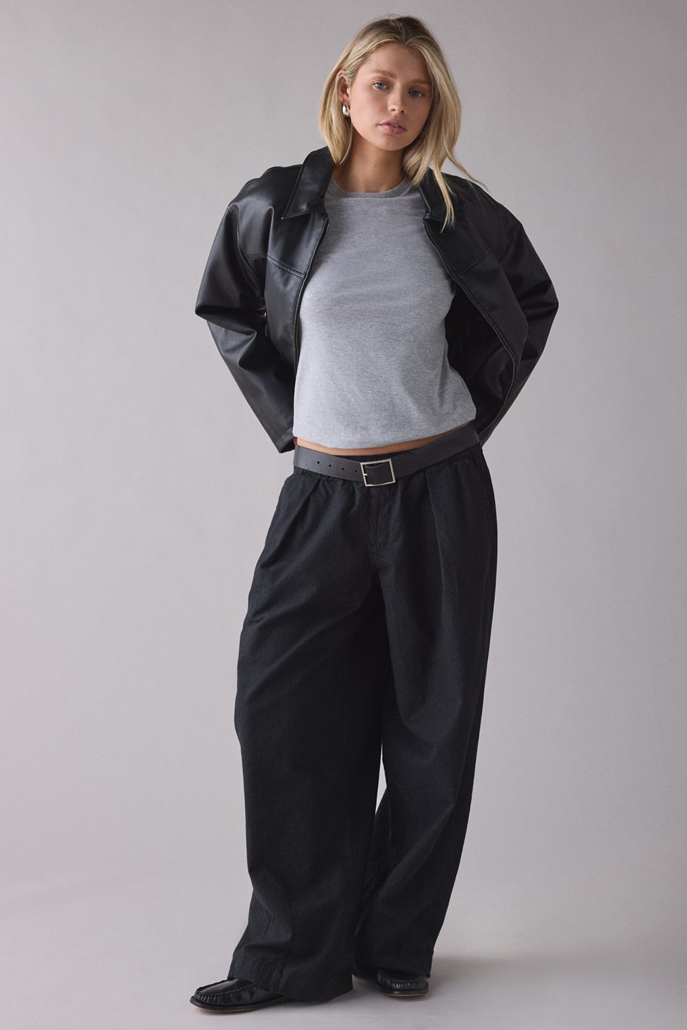 BDG Bobbi Baggy Pull-On Pants - Black Multi