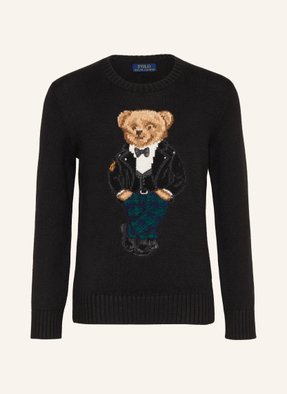 POLO RALPH LAUREN Pullover – SCHWARZ / HELLBRAUN / WEISS