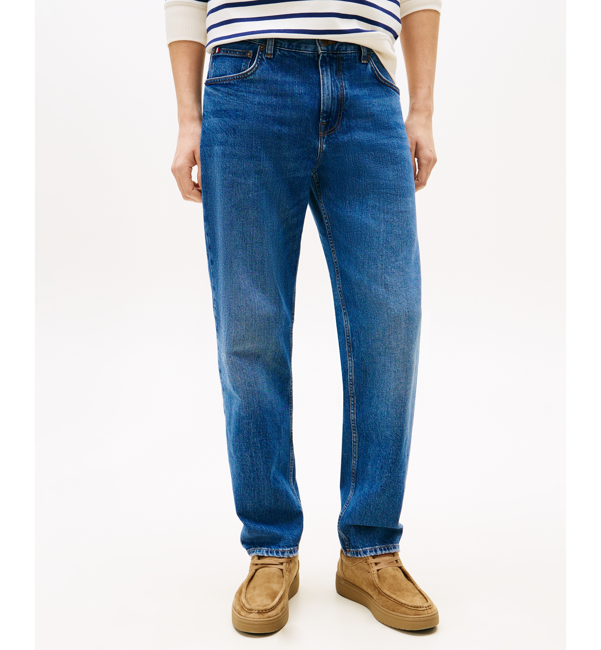 Tommy Hilfiger Men's Denton Straight-Fit Jeans - Mid Indigo