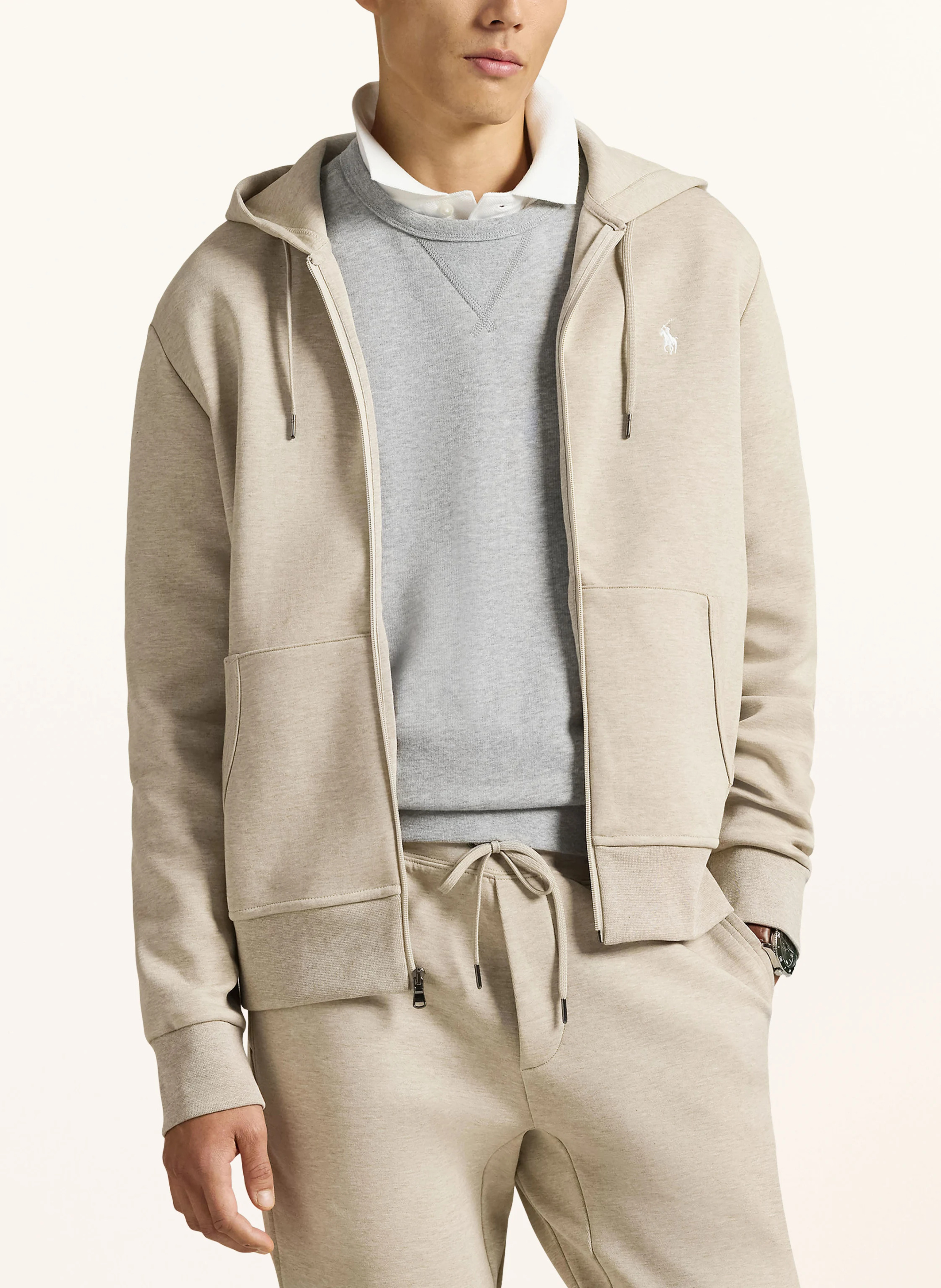 POLO RALPH LAUREN Sweatjacke – HELLBRAUN