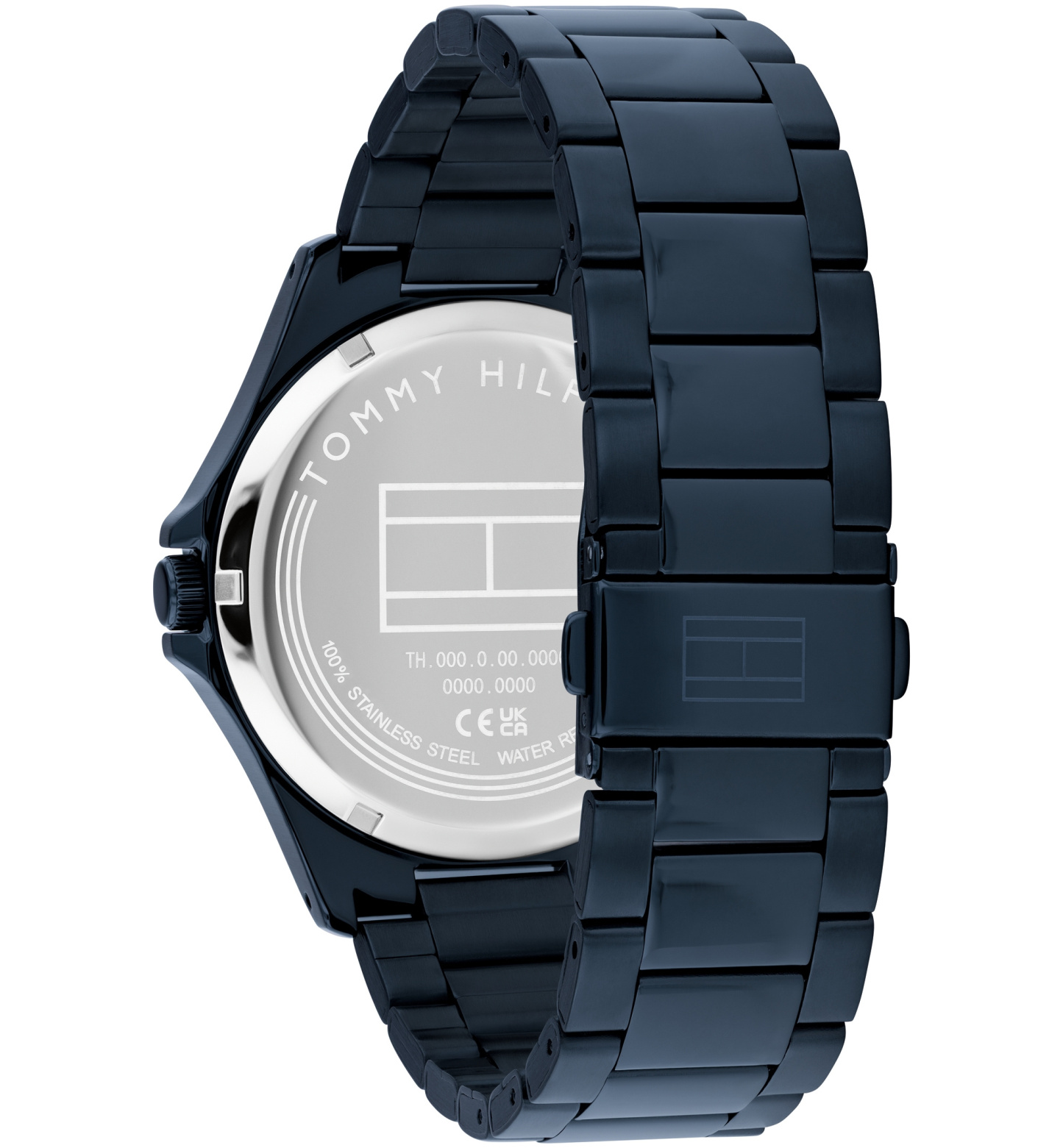 Tommy Hilfiger Men's Quartz Ionic Plated Blue Stainless Steel Bracelet Watch, 42mm - Blue