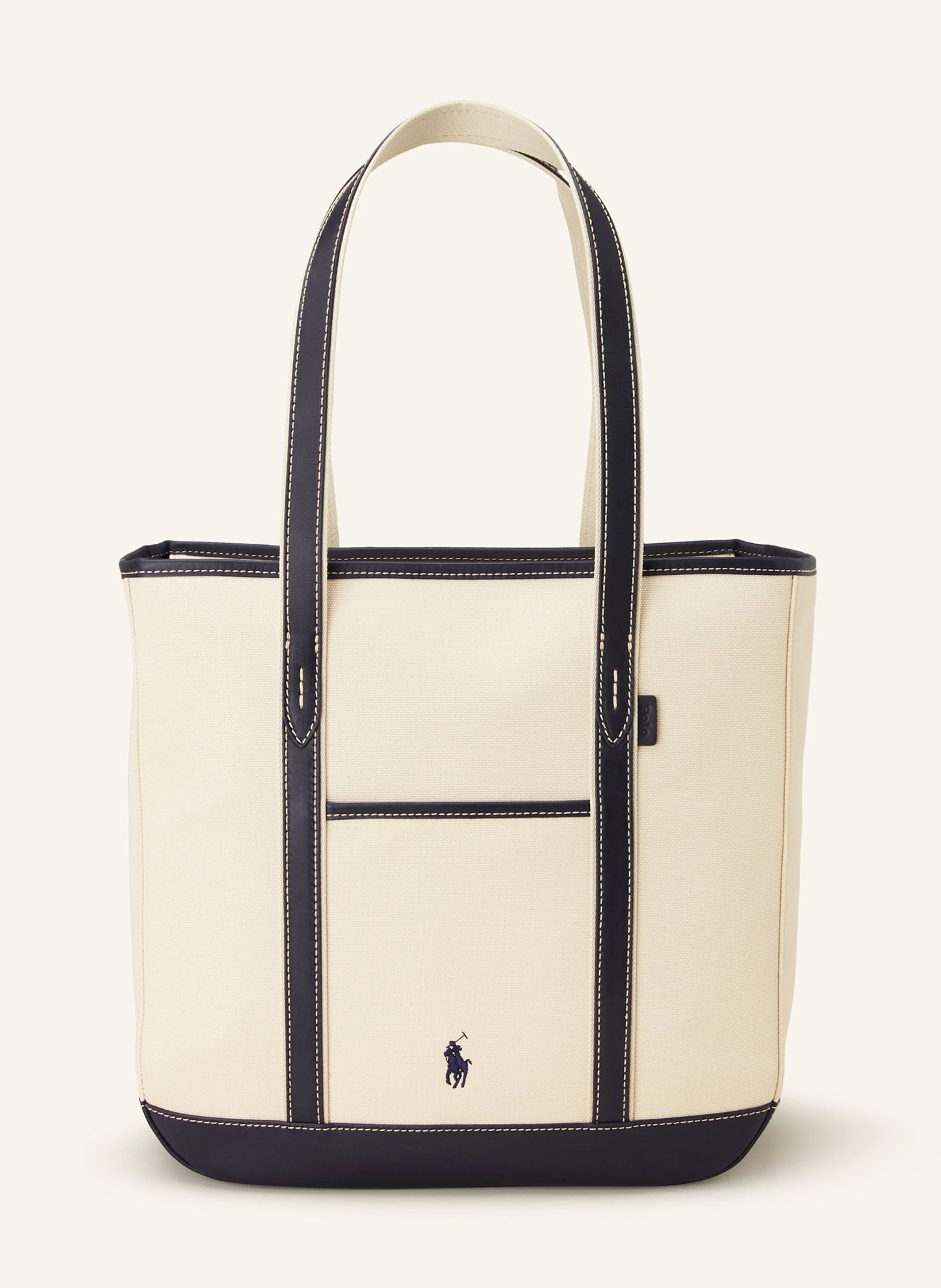 POLO RALPH LAUREN Shopper – ECRU / DUNKELBLAU