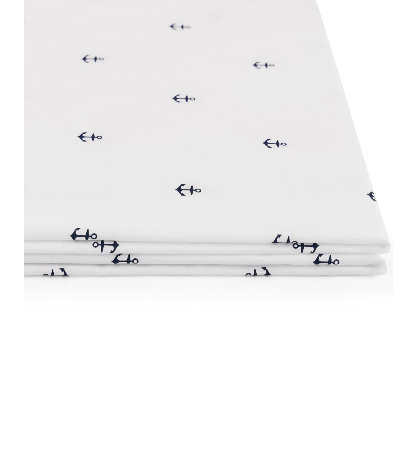 Tommy Hilfiger Printed 200-Thread Count Cotton Percale Sheet Set - Anchor, Flag Dark Blue