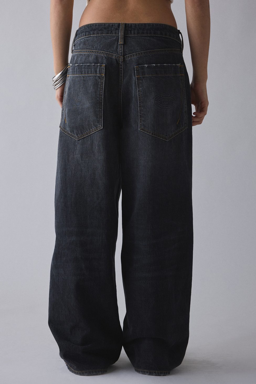 BDG Jaya Baggy Boyfriend Jeans - Brown Multi