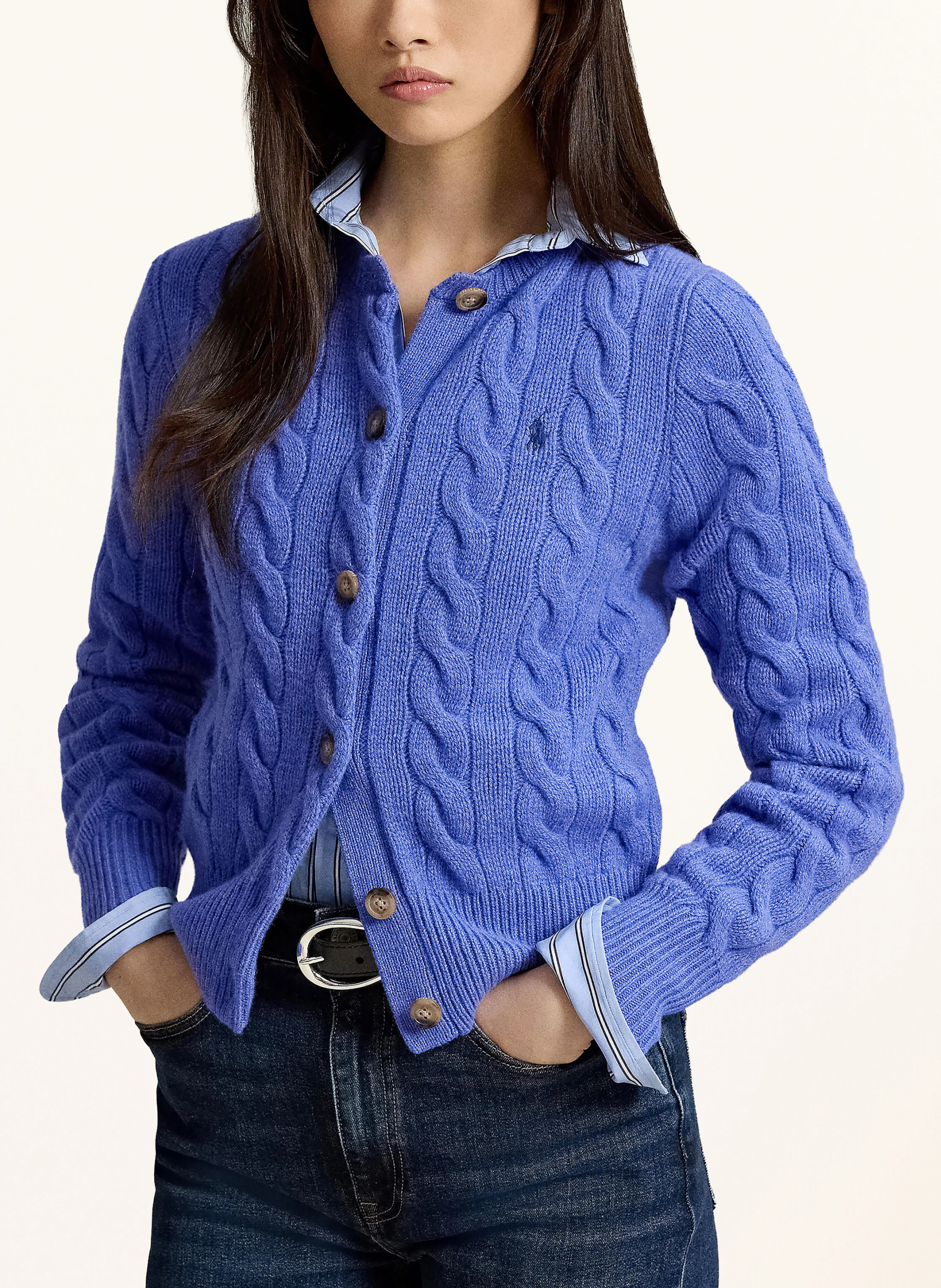 POLO RALPH LAUREN Strickjacke – BLAU