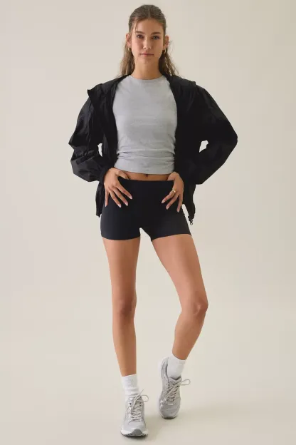 Out From Under Saturday Sculpt Bike Shorts - Black