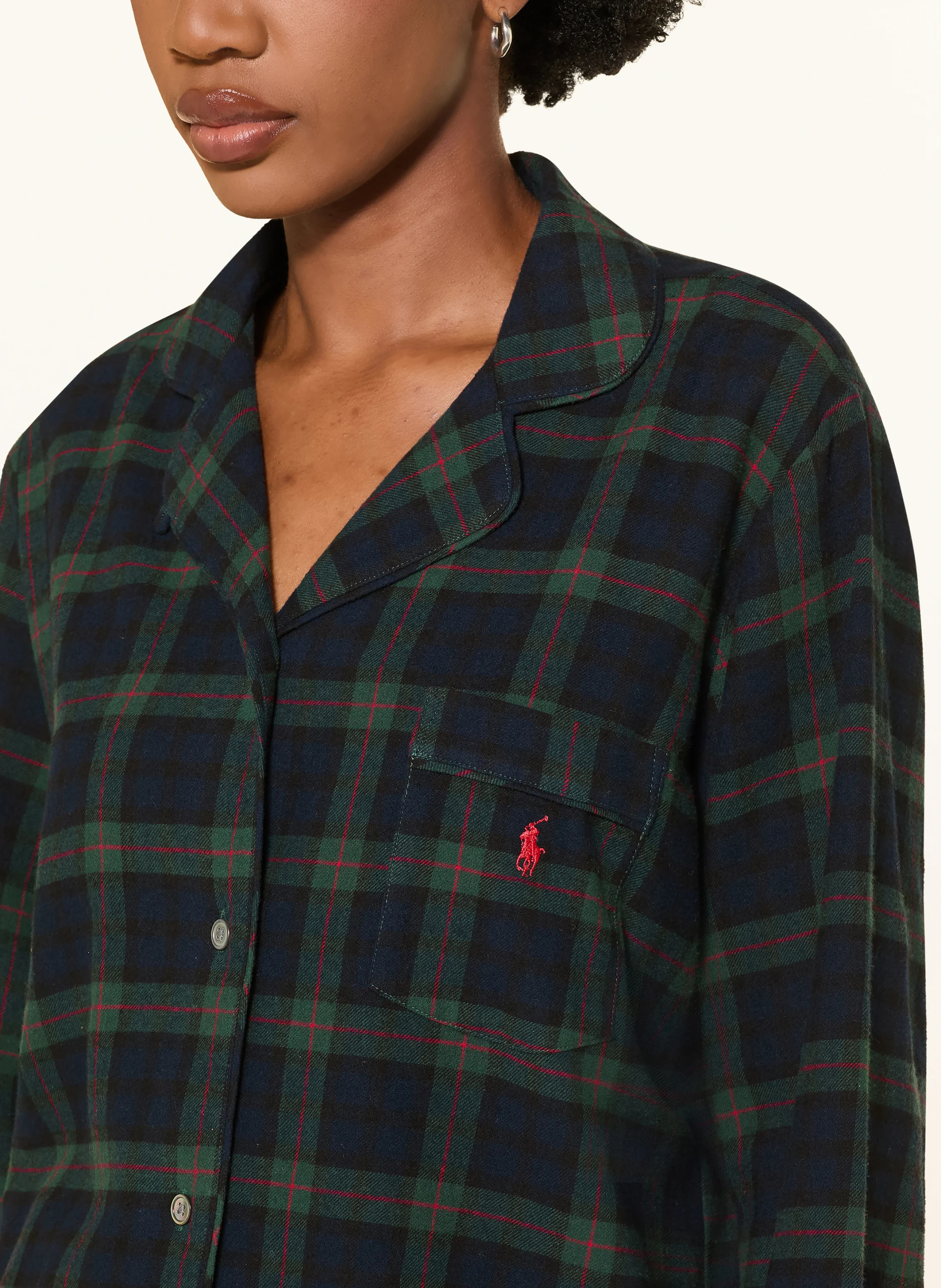 POLO RALPH LAUREN Schlafanzug aus Flanell – DUNKELGRÜN / DUNKELBLAU / SCHWARZ