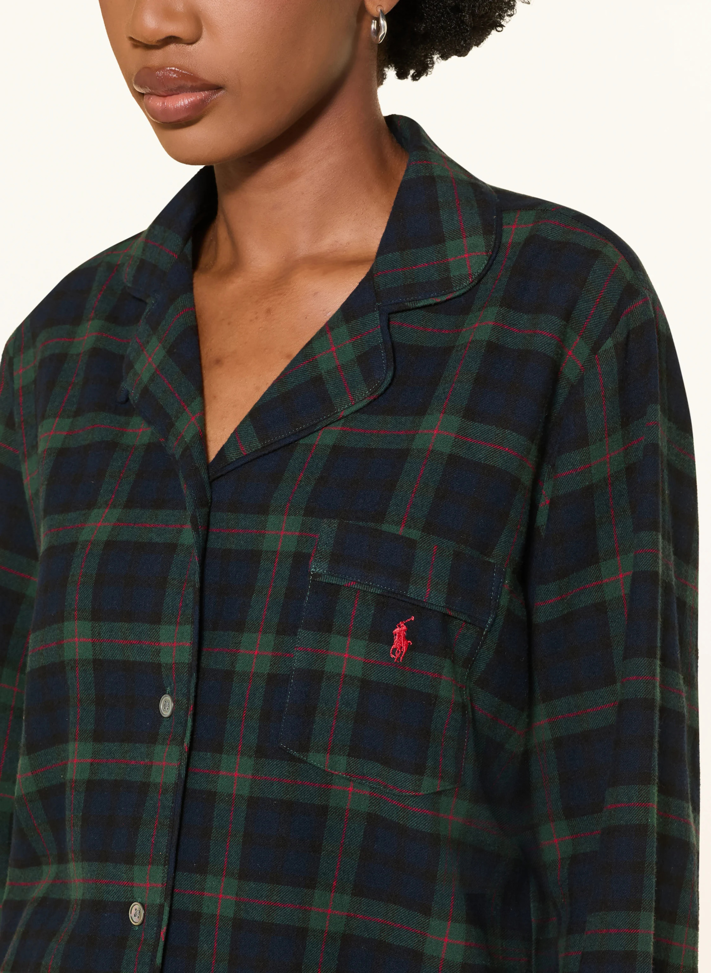 POLO RALPH LAUREN Schlafanzug aus Flanell – DUNKELGRÜN / DUNKELBLAU / SCHWARZ