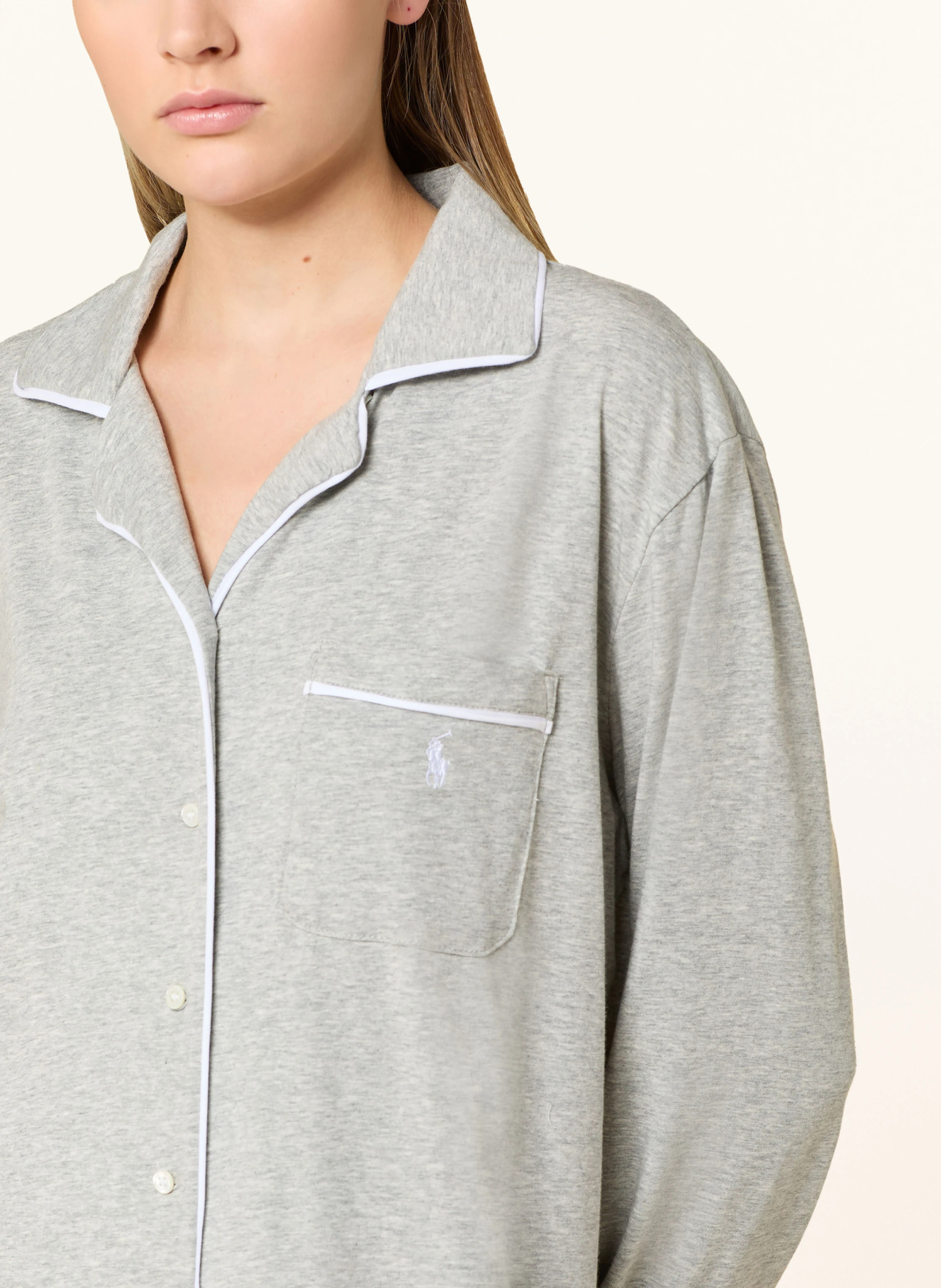 POLO RALPH LAUREN Nachthemd – HELLGRAU