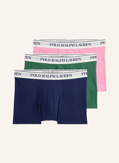 POLO RALPH LAUREN 3er-Pack Boxershorts – DUNKELBLAU / ROSA / GRÜN