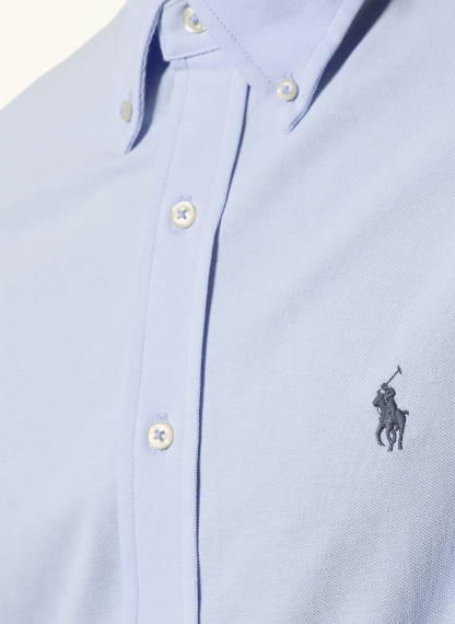 POLO RALPH LAUREN Piqué-Hemd Custom Fit – HELLBLAU