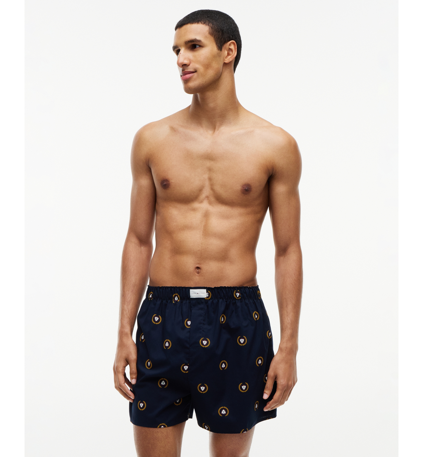 Tommy Hilfiger Men's Classics Cotton Woven Boxer Shorts, 3-Pack - Regatta Red/Desert Sky/Liberty Blue Print