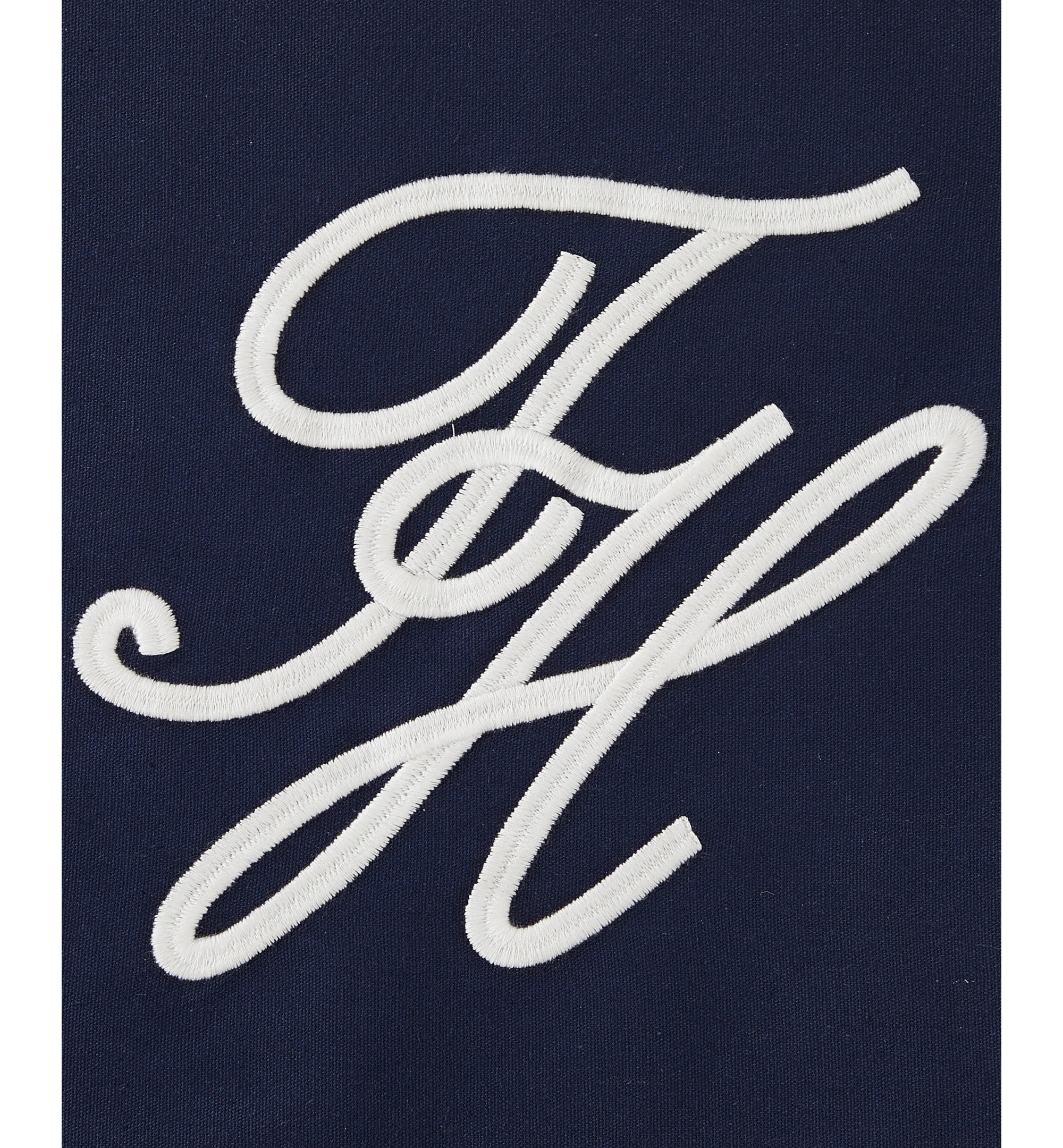 Tommy Hilfiger Swim Shop Monogram Cotton Decorative Pillow, 20" x 20" - Core Navy