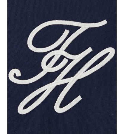 Tommy Hilfiger Swim Shop Monogram Cotton Decorative Pillow, 20" x 20" - Core Navy