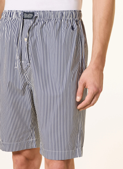 POLO RALPH LAUREN Lounge-Shorts – WEISS / DUNKELBLAU