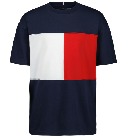 Tommy Hilfiger Boys' 2T-7 Iconic Block Short-Sleeve T-Shirt - Navy Blazer