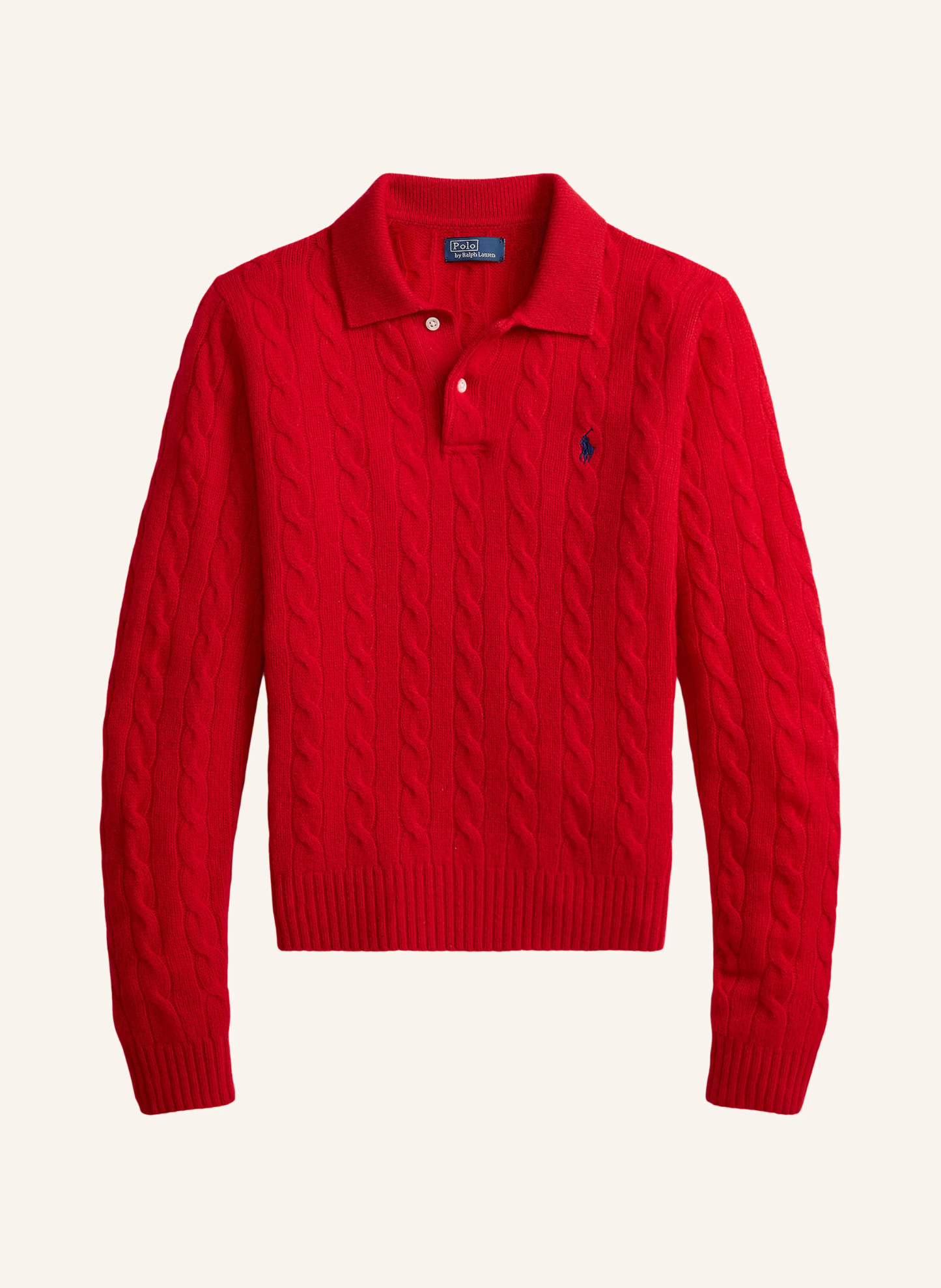 POLO RALPH LAUREN Strick-Poloshirt – ROT