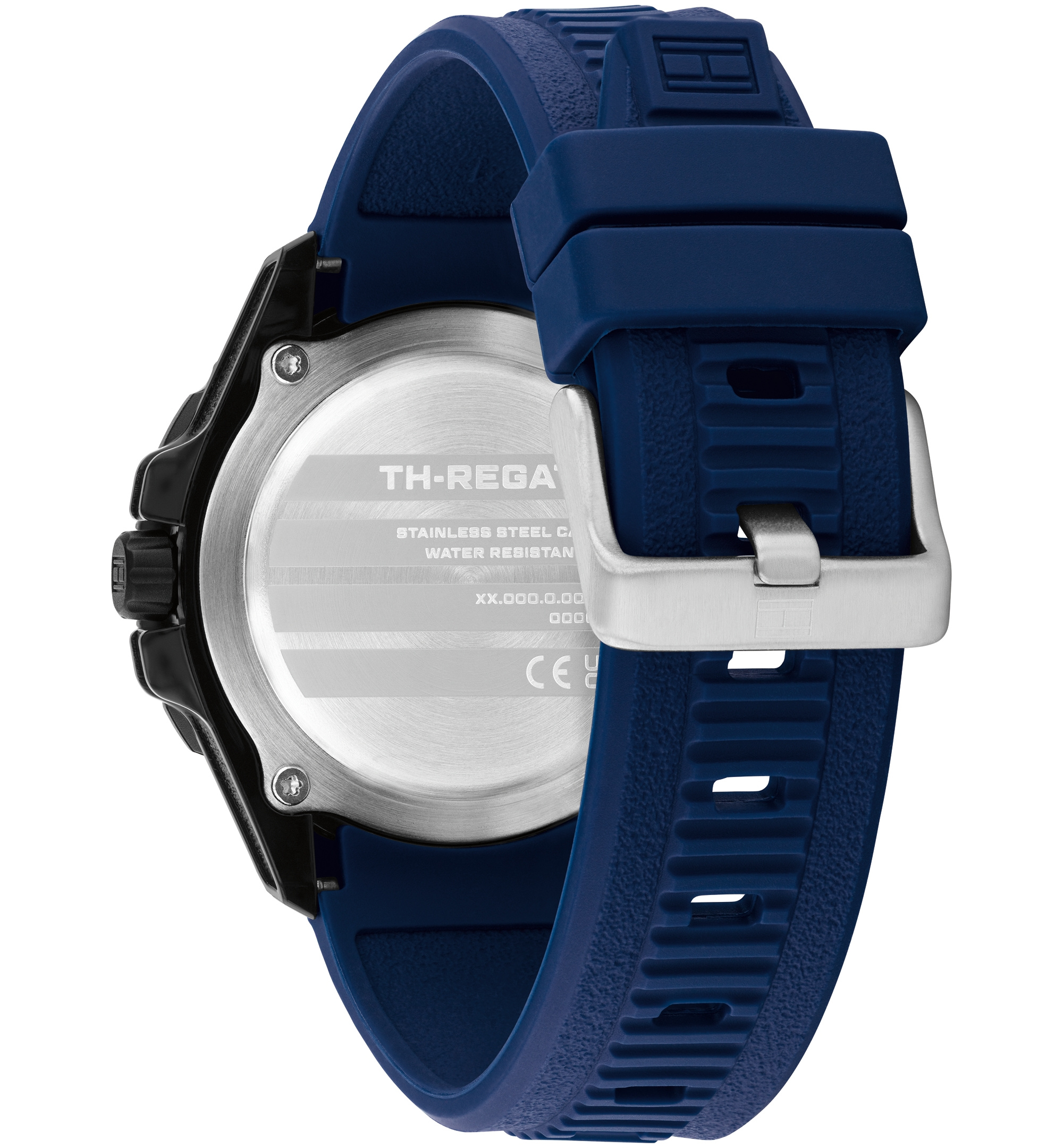 Tommy Hilfiger Men's Quartz Blue Silicone Strap Watch, 40mm - Navy