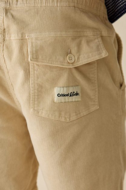 The Critical Slide Society All Day Corduroy Short - Ecru
