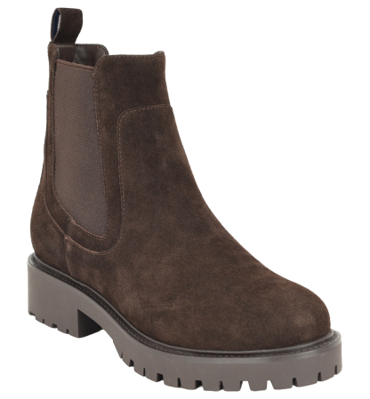 Tommy Hilfiger Women's Valma Chelsea Lug Sole Booties - Dark Brown