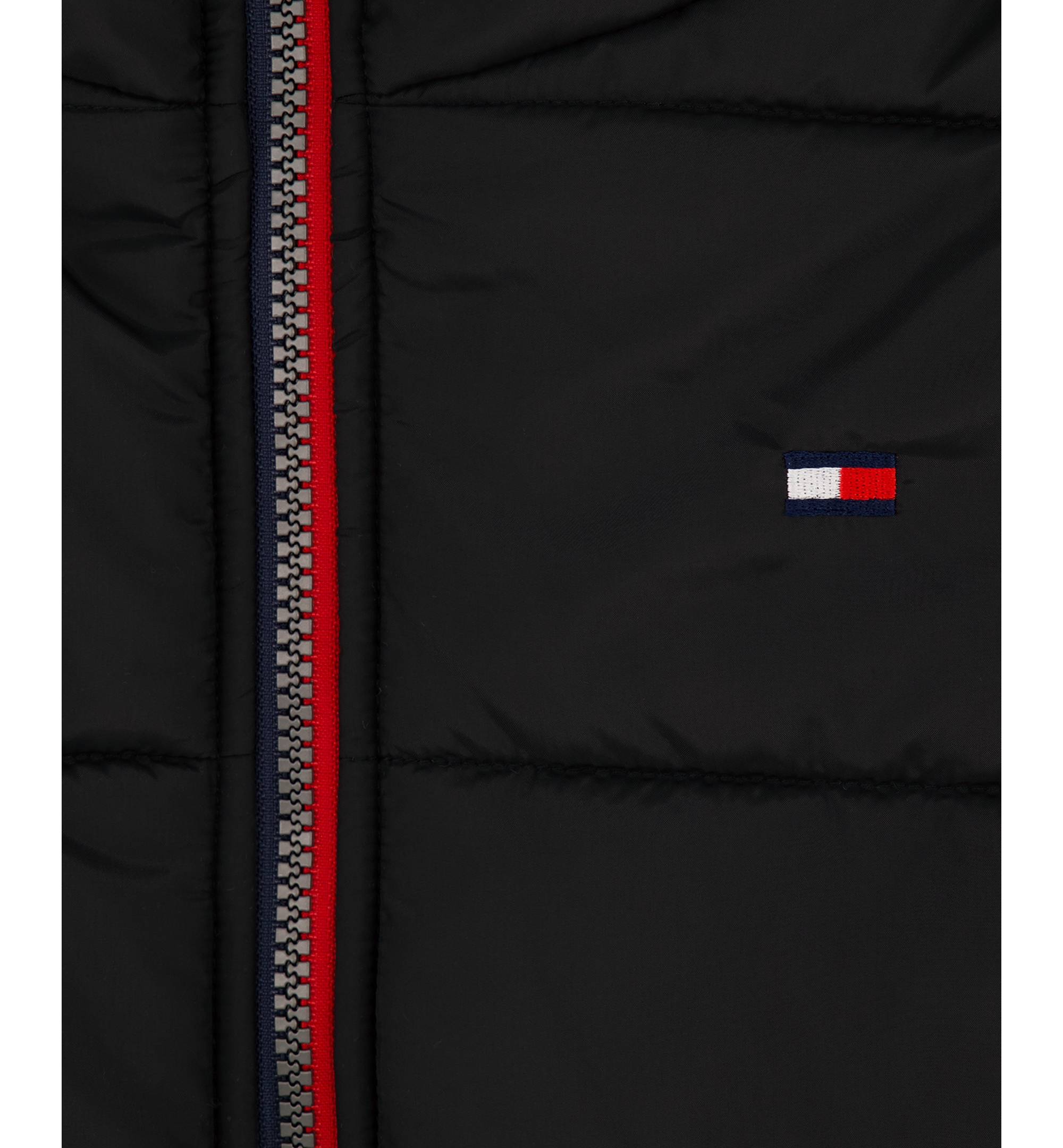 Tommy Hilfiger Boys' 8-20 Logo Puffer Jacket - Black