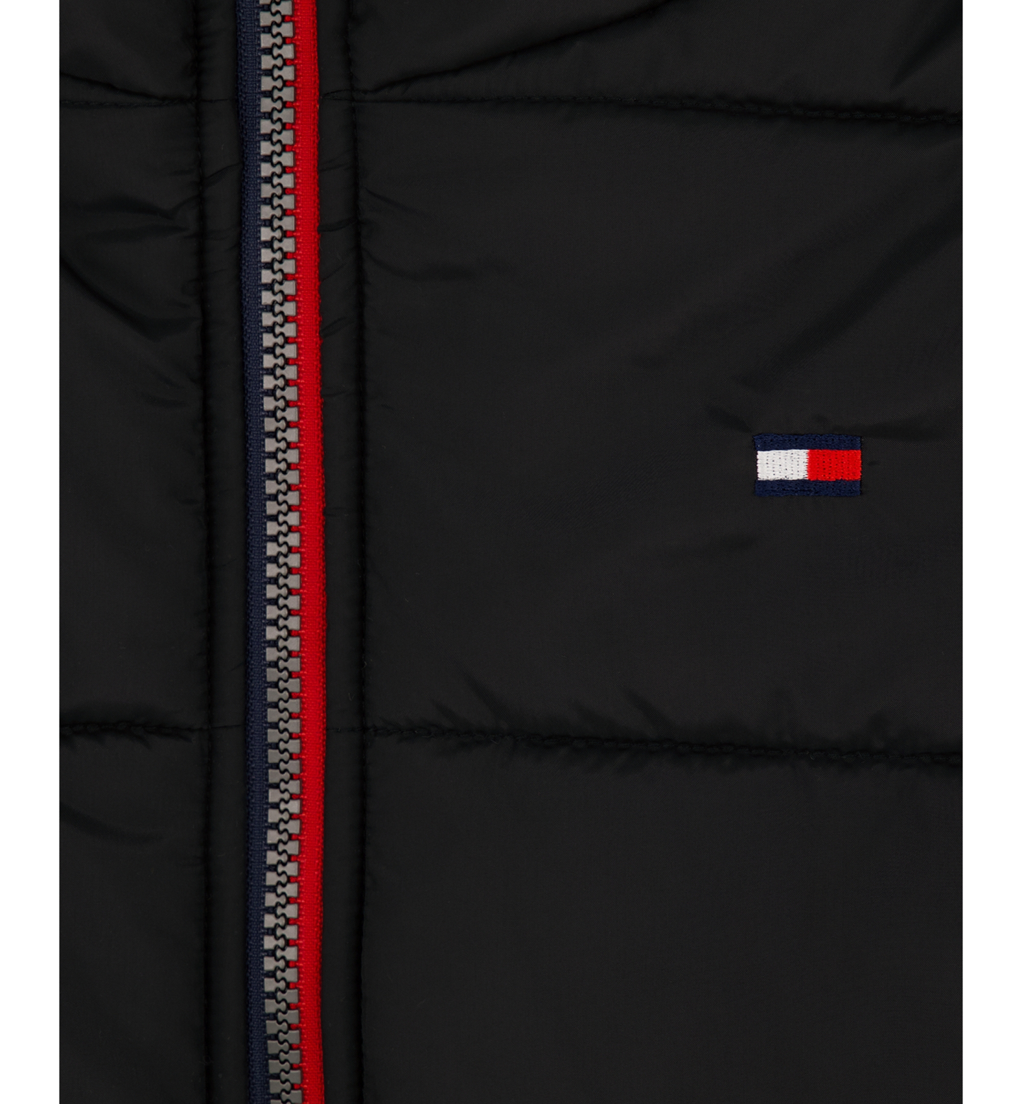 Tommy Hilfiger Boys' 8-20 Logo Puffer Jacket - Black