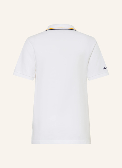 POLO RALPH LAUREN Piqué-Poloshirt – WEISS / DUNKELGELB / DUNKELBLAU