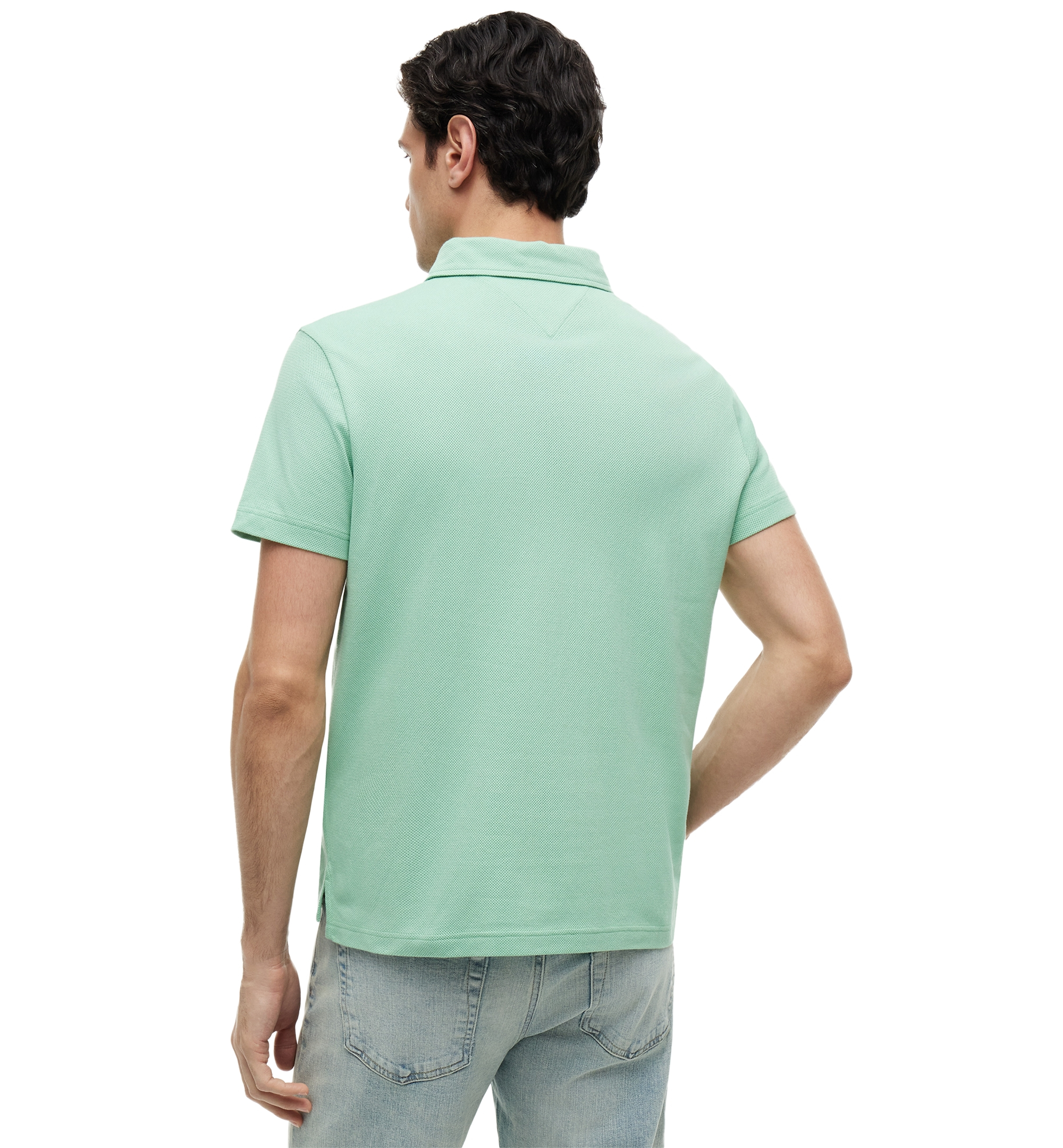 Tommy Hilfiger Men's Classic-Fit Texture Polo Shirt - Cut Grass