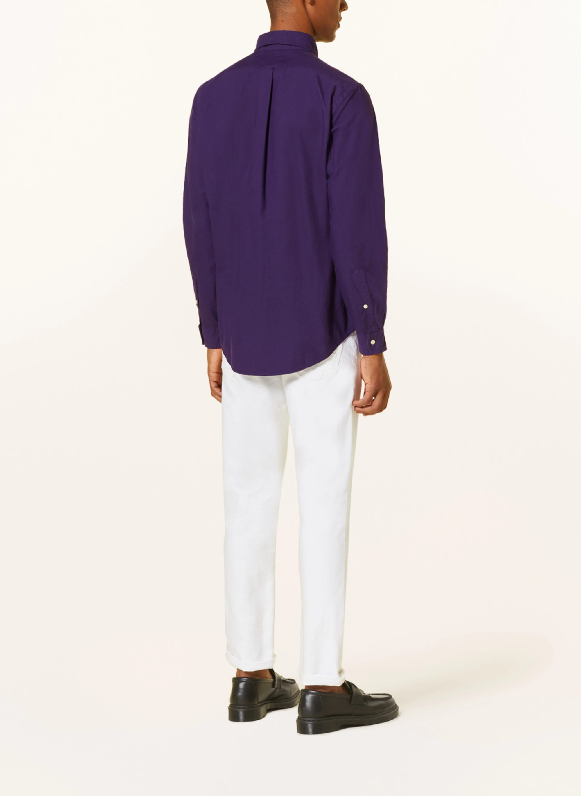 POLO RALPH LAUREN Oxfordhemd Custom Fit – DUNKELLILA