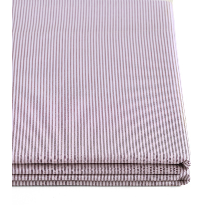 Tommy Hilfiger Printed 200-Thread Count Cotton Percale Sheet Set - Ithaca Stripe Dark Red