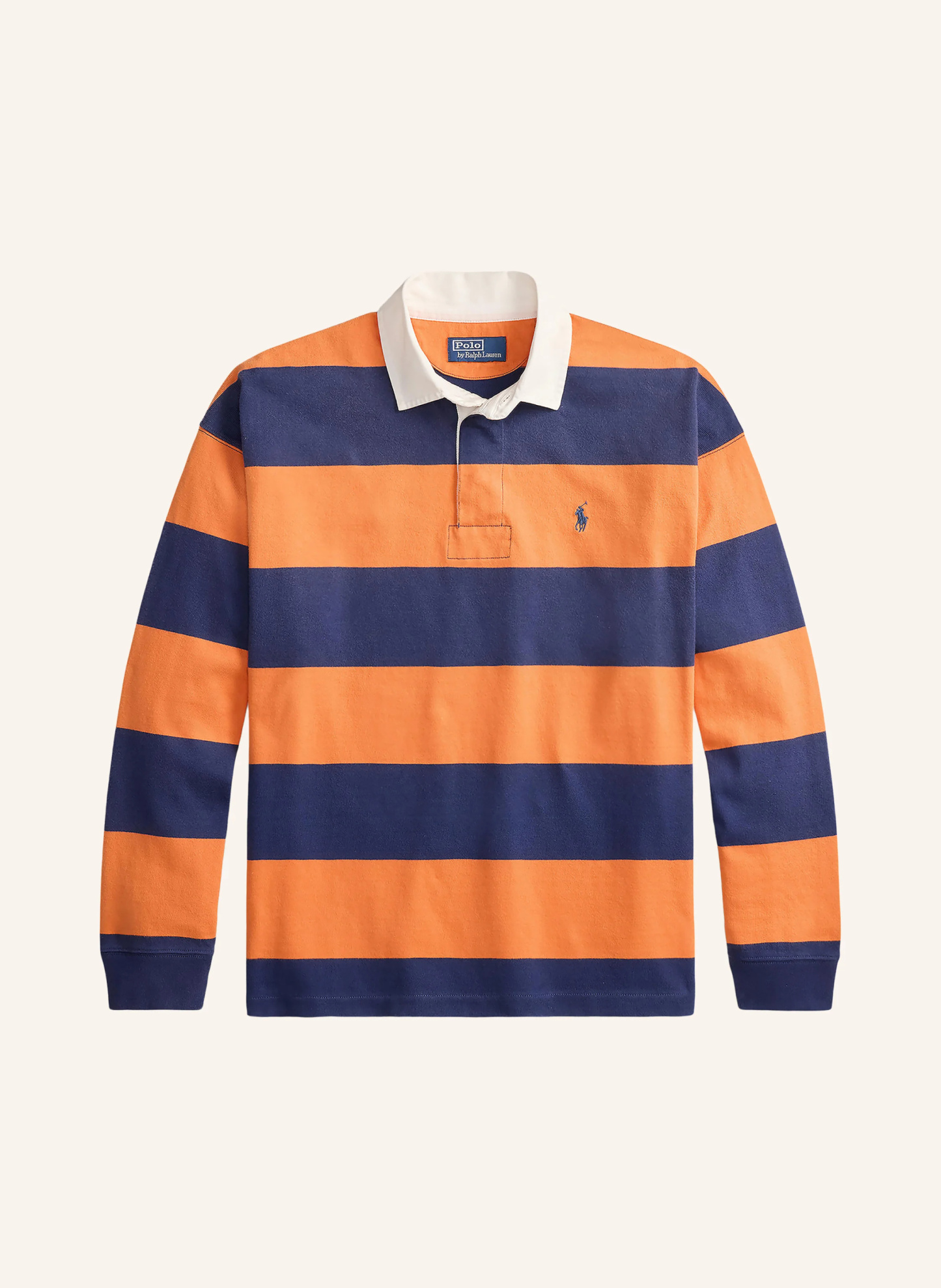 POLO RALPH LAUREN Rugbyshirt – DUNKELBLAU / ORANGE / WEISS