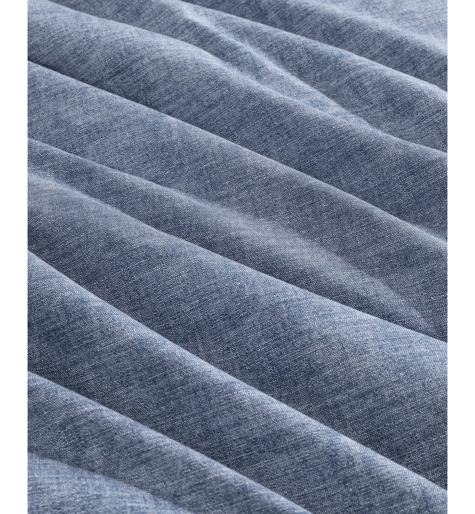 Tommy Hilfiger Classic Texture Cotton Duvet Cover Set - Dark Chambray, Navy Blue