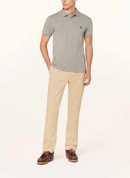 POLO RALPH LAUREN Piqué-Poloshirt Slim Fit – GRAU MELIERT