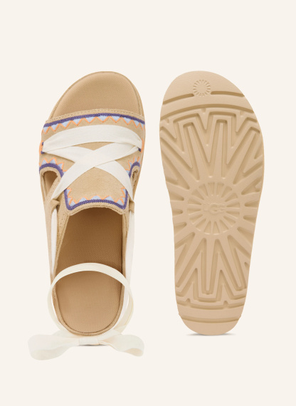 UGG Plateau-Sandalen GOLDENSTAR – BEIGE / HELLORANGE / BLAU
