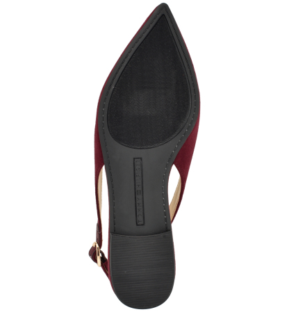 Tommy Hilfiger Women's Vesly Pointed Toe Slingback Dress Flats - Dark Red